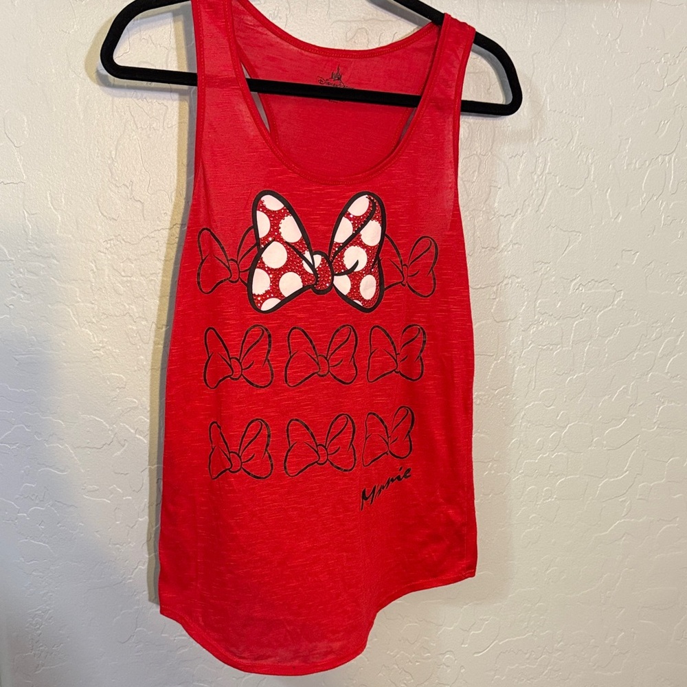 Disney Red Minnie Mouse Bow Tank